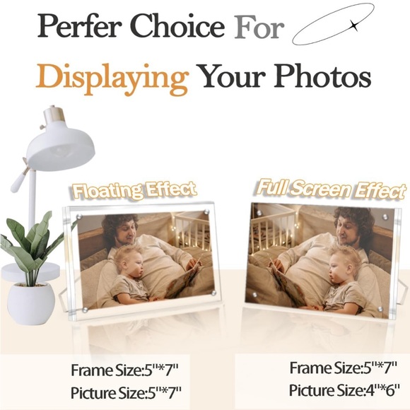 2 Pack - Acrylic Magnet Photo Frame - Picture 3 of 5